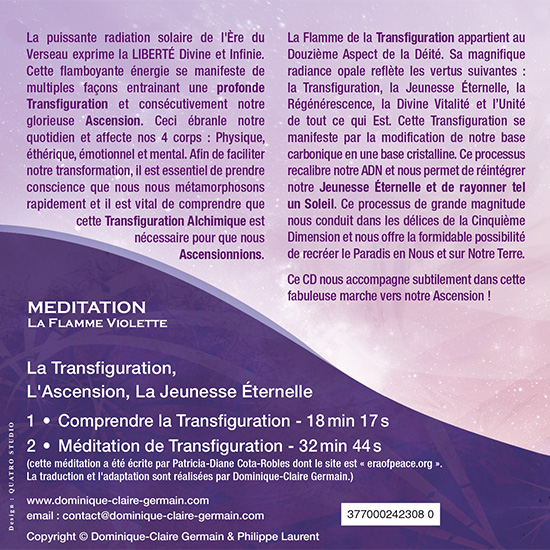 CD de méditation La Transfiguration
